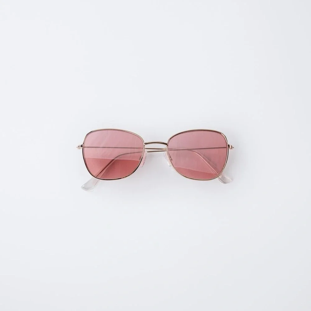 NWT. Zara Kids Metal-frame sunglasses. 100% UV PROTECTION. Size 6-9.